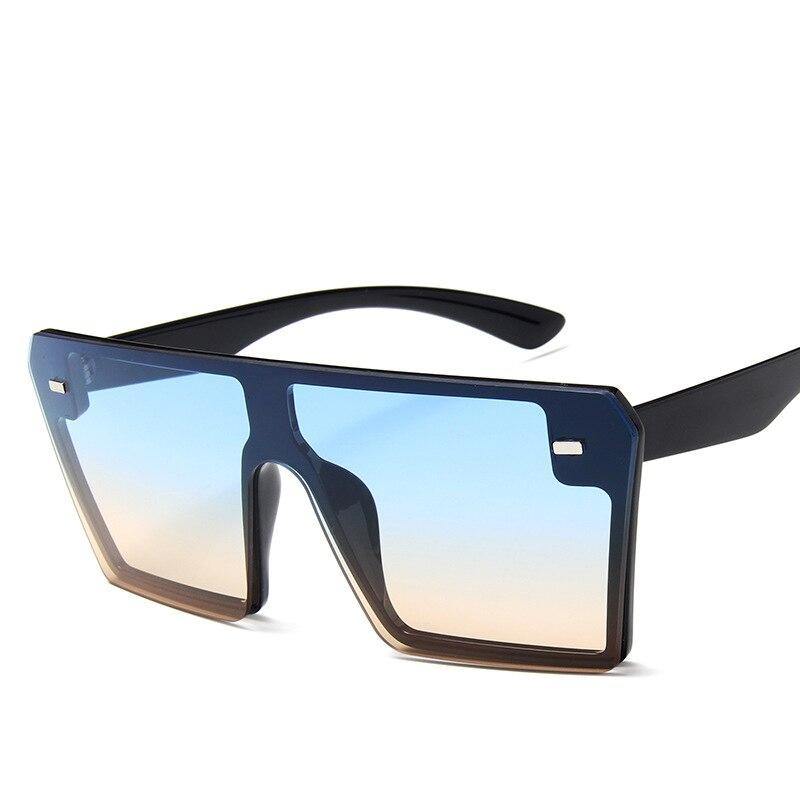 SunderSun - Óculos de Sol Vintage Quadrado moda Flat Top Uv400